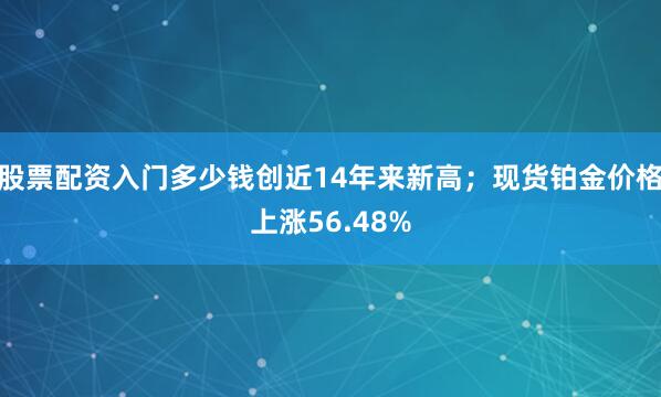 股票配资入门多少钱创近14年来新高；现货铂金价格上涨56.48%